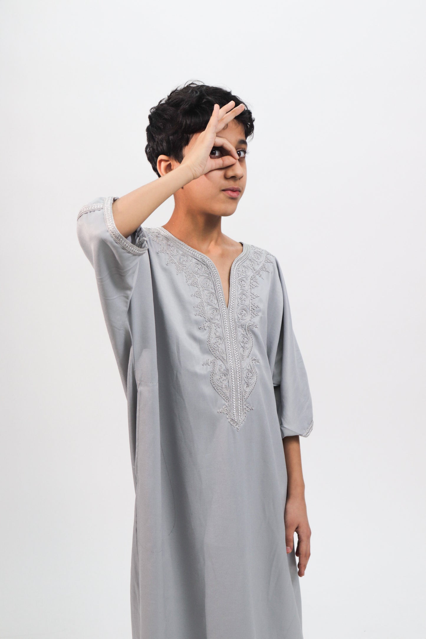 Knight Grey Kids Gandoura