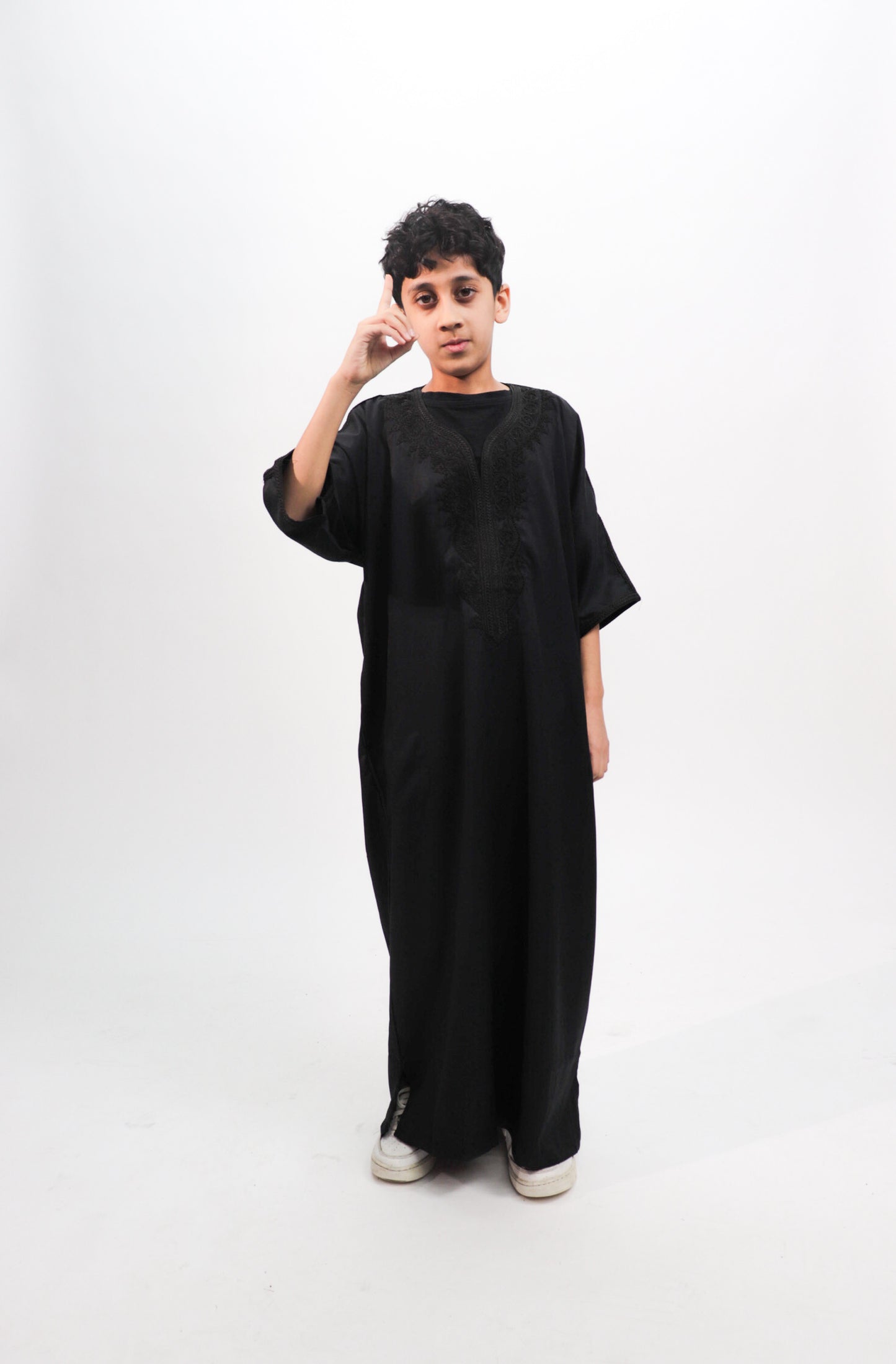 Anthracite Black Kids Gandoura