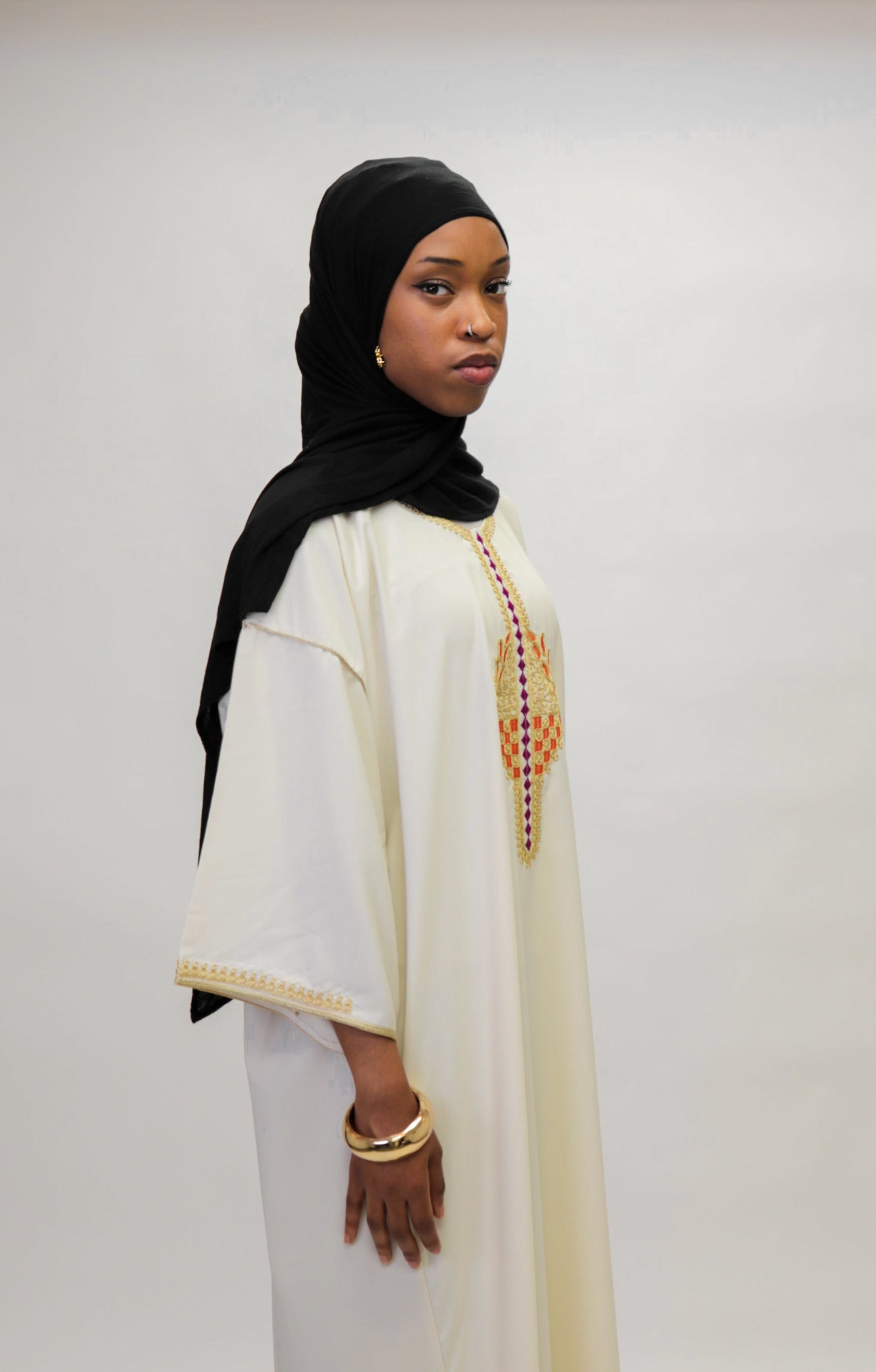 Jewels White Gandoura