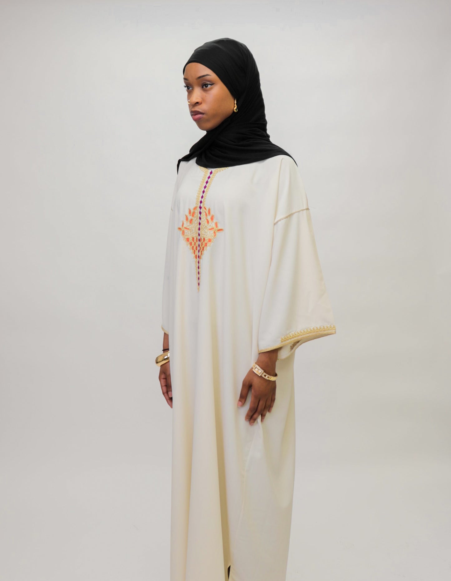 Jewels White Gandoura